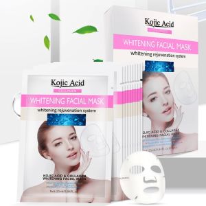 Kojic acid collagen whitening facial mask 10pcs