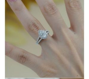 Milian moissanite engagement ring