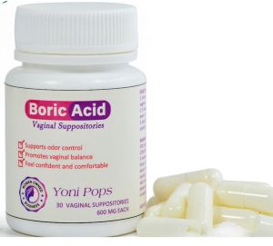 Boricacid vaginasuppository yonipops cookie vitamin-30pills