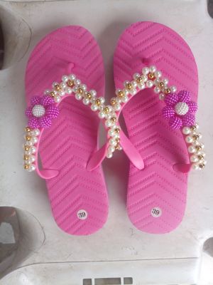 Beaded slippers