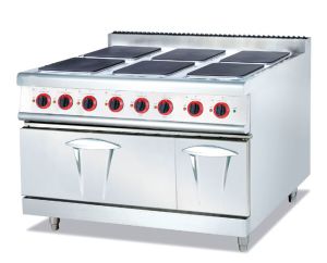 Advanspid 6 burner electric cooker with oven