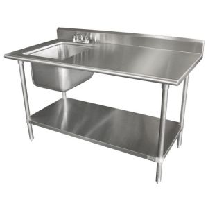 Advanspid single bowl and 1 grainer sink