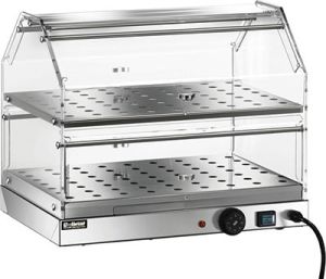 Forcar industrial heated show-case 2 shelves