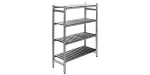 Industrial standing perforated shelve 4tier 1600mm