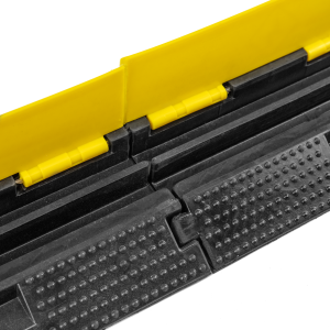 Cable protector ramp 2 channels rubber