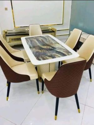 Marble top dining table