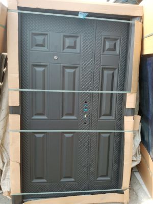 Full metal black steel door