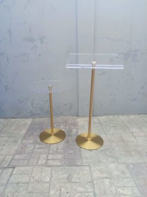 Imported acrylic gold pole pulpit