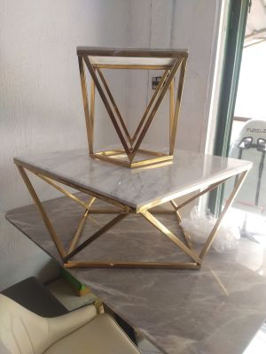 Quality marble center table and stools