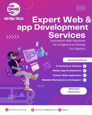 Expert web and app development services