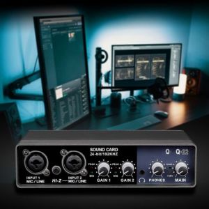 Professional audio interface, mono and stereo