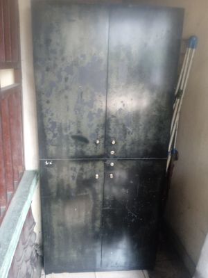 Black wooden cupboard