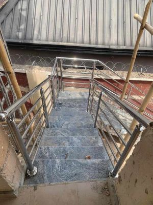 Lining stainless steel handrails