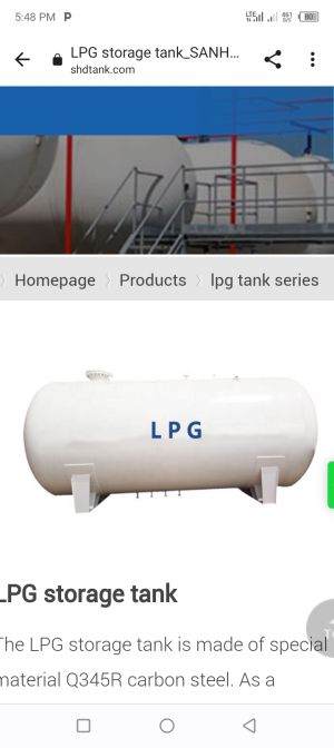 Storage facility lpg