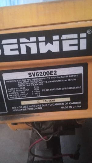 Senwei key starter generator