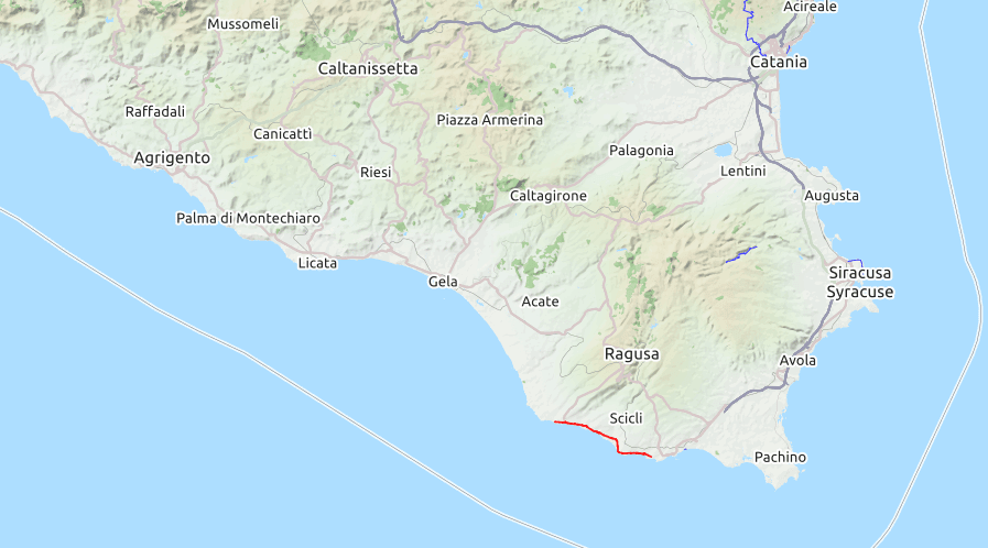 Collocazione geografica di Gela
