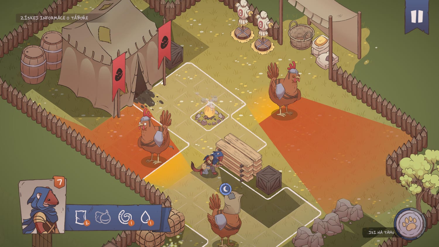 Chicken Empire: Weasel in shadows