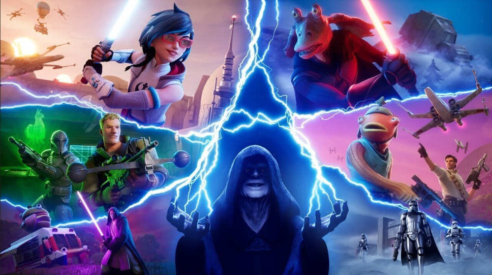 Обкладинка для допису Тизер нового сезону Fortnite, присвяченого "Зоряним війнам"