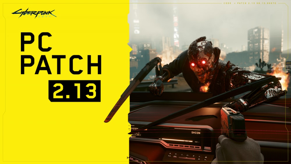 Обкладинка для На ПК вийшов патч 2.13 для Cyberpunk 2077