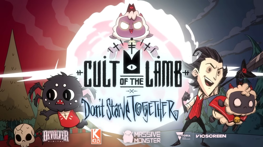 Обкладинка для Cult of the Lamb x Don't Starve Together - новий інді кросовер