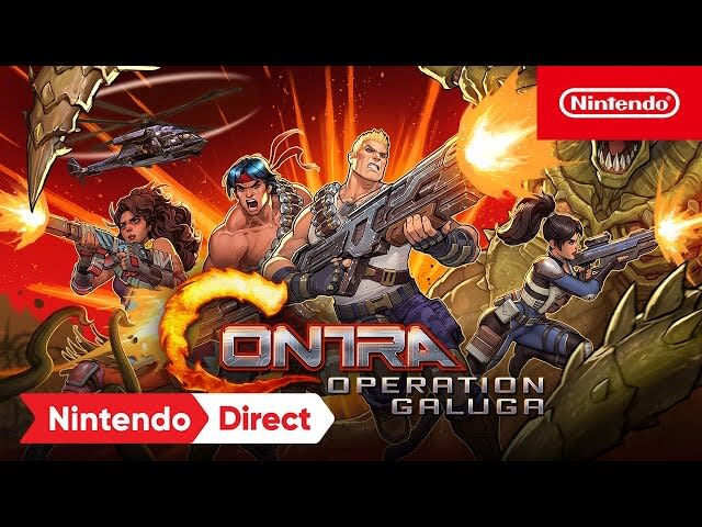 Обкладинка для допису Contra: Operation Galuga показали на останньому Nintendo Direct.