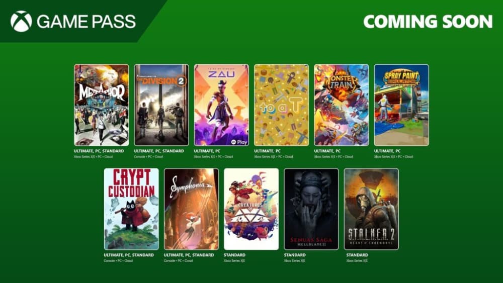 Обкладинка для допису Які ігри додадуть до каталогу Game Pass найближчими тижнями