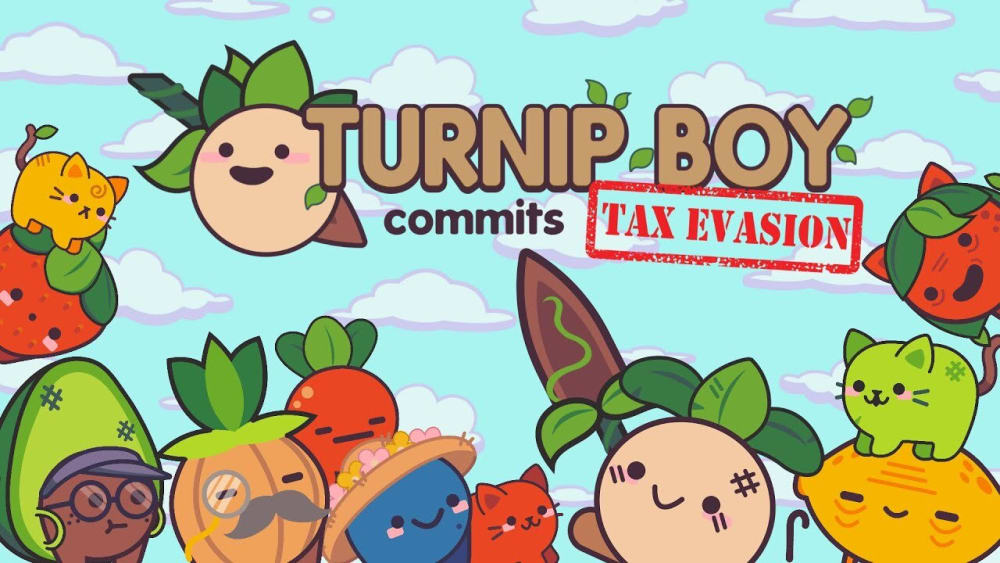 Обкладинка для Цього тижня в Epic Games Store роздають Turnip Boy Commits Tax Evasion