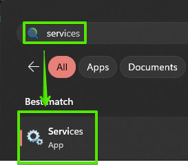 Пошук Services