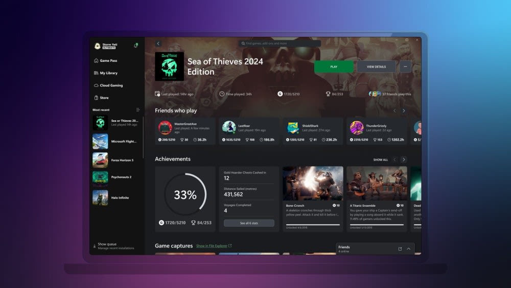 В додатку Xbox на ПК з'явилися ігрові хаби