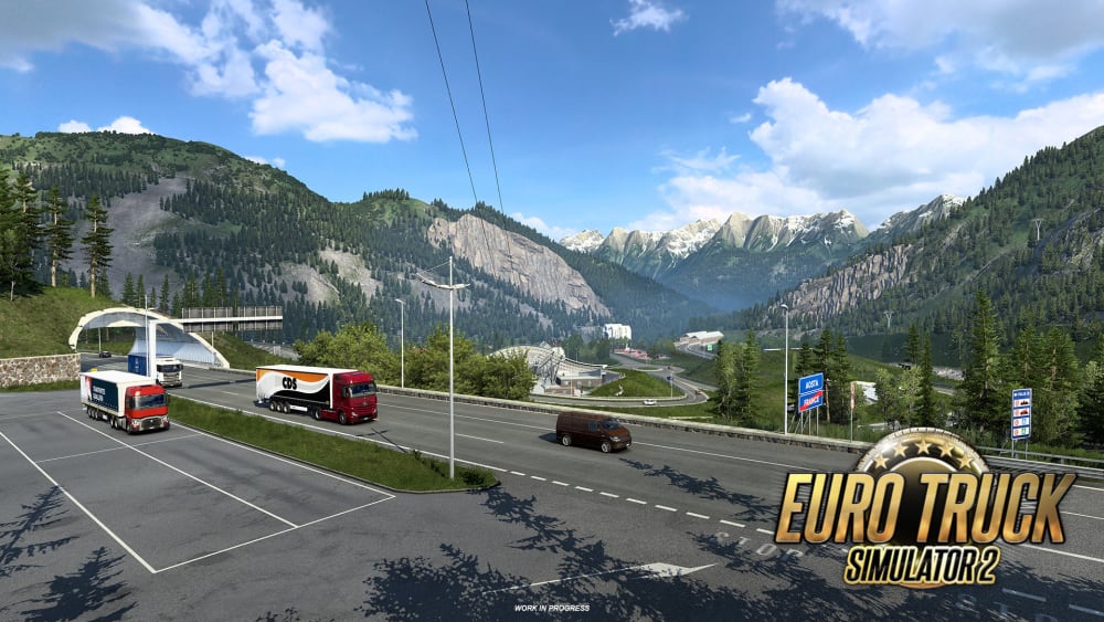 Обкладинка для Швейцарія, переробка гори Монблан в Euro Truck Simulator 2