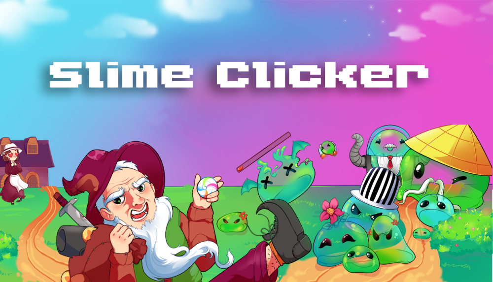 Обкладинка для Реліз української інді гри - Slime Clicker