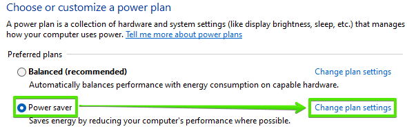Налаштувати power safe mode