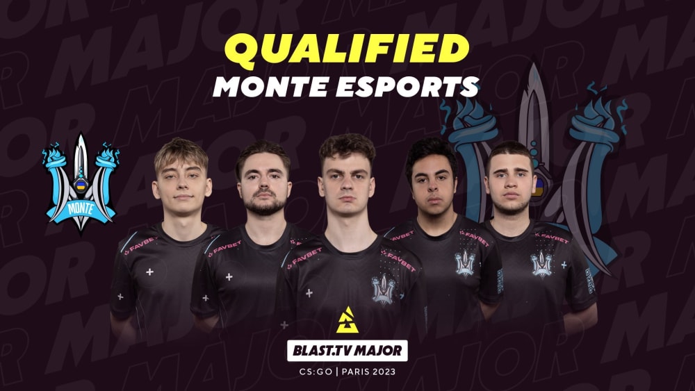 Обкладинка для допису Українська команда Monte проходить у стадію легенд Blast Paris Major