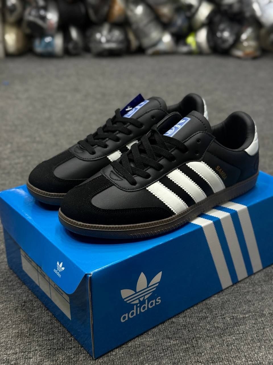 Adidas Samba Black & White Shoes BD – Classic Streetwear Sneakers in Bangladesh
