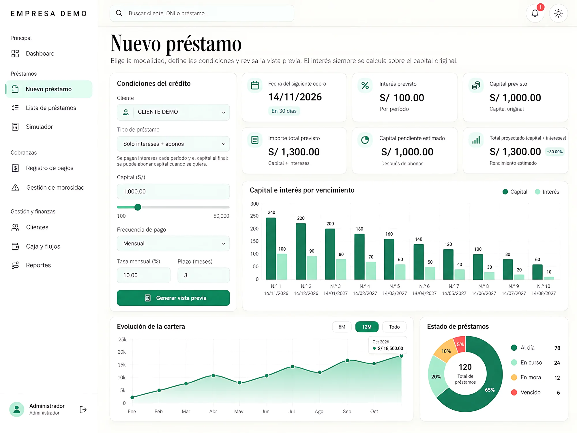 Sistema Web de Préstamos