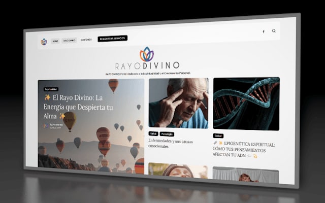 RAYO DIVINO, DIARIO HOLÍSTICO, DISEÑO WEB, IMAGEN, SISTEMA WORDPRESS AUTOADMINISTRABLE RAYO DIVINO, DIARIO HOLÍSTICO, DISEÑO WEB, IMAGEN, SISTEMA WORDPRESS AUTOADMINISTRABLE