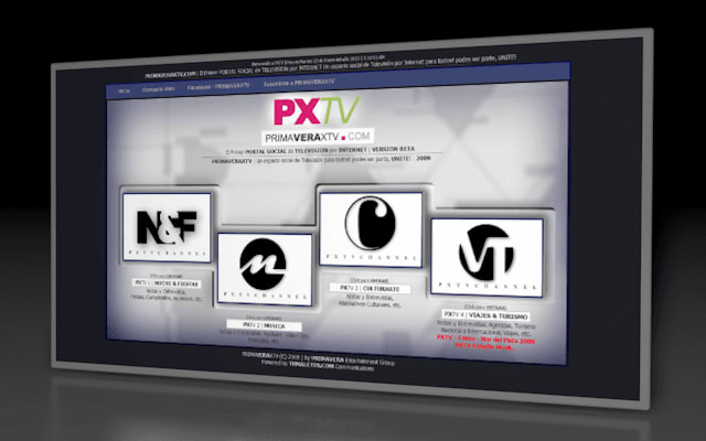 PXTV, PRIMAVERA POR TV, DISEÑO WEB, IMAGEN, SISTEMA WORDPRESS AUTOADMINISTRABLE, TV STREAMING PXTV, PRIMAVERA POR TV, DISEÑO WEB, IMAGEN, SISTEMA WORDPRESS AUTOADMINISTRABLE, TV STREAMING