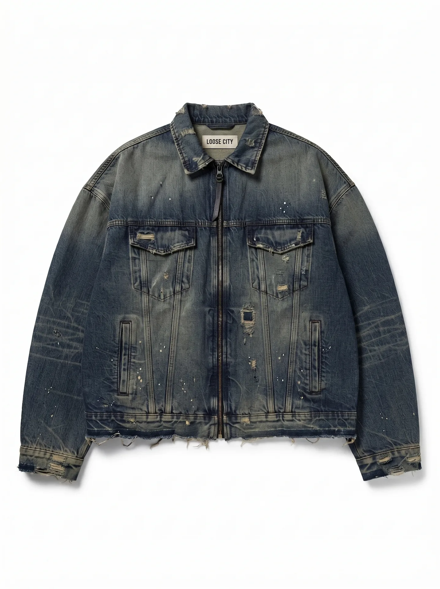 "ACID WASH" Baggy Denim