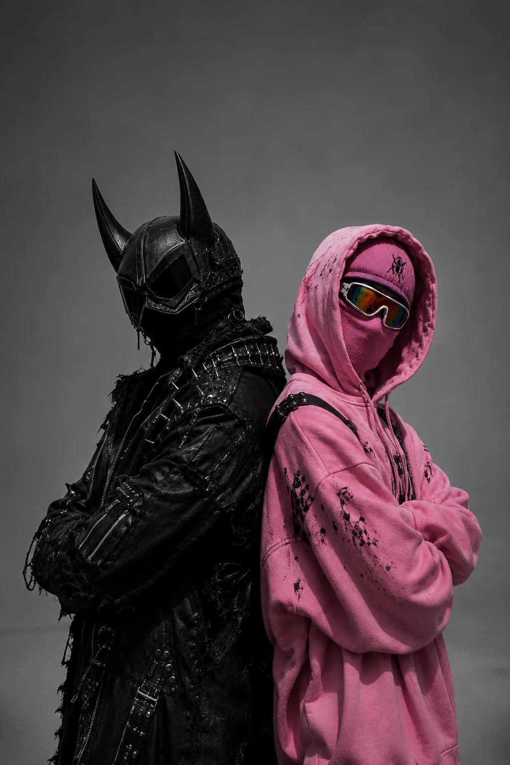 Individual by Design — two models in bold, distinct streetwear looks