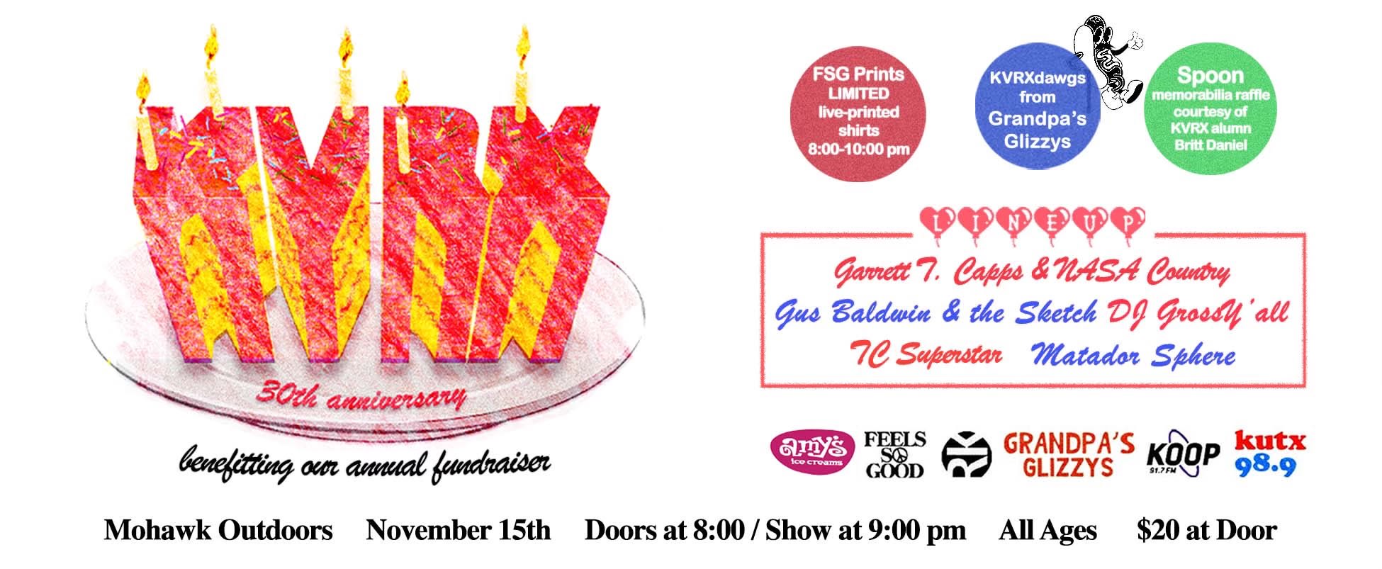 PREVIEW: KVRX's 30th Birthday Show at Mohawk Outdoors