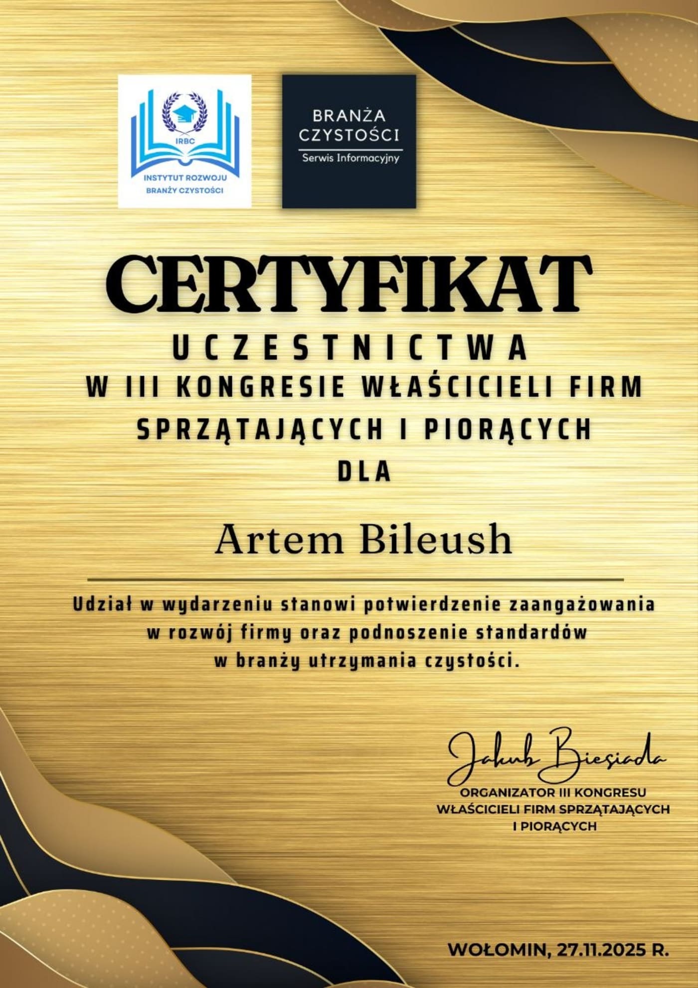 Certyfikat II