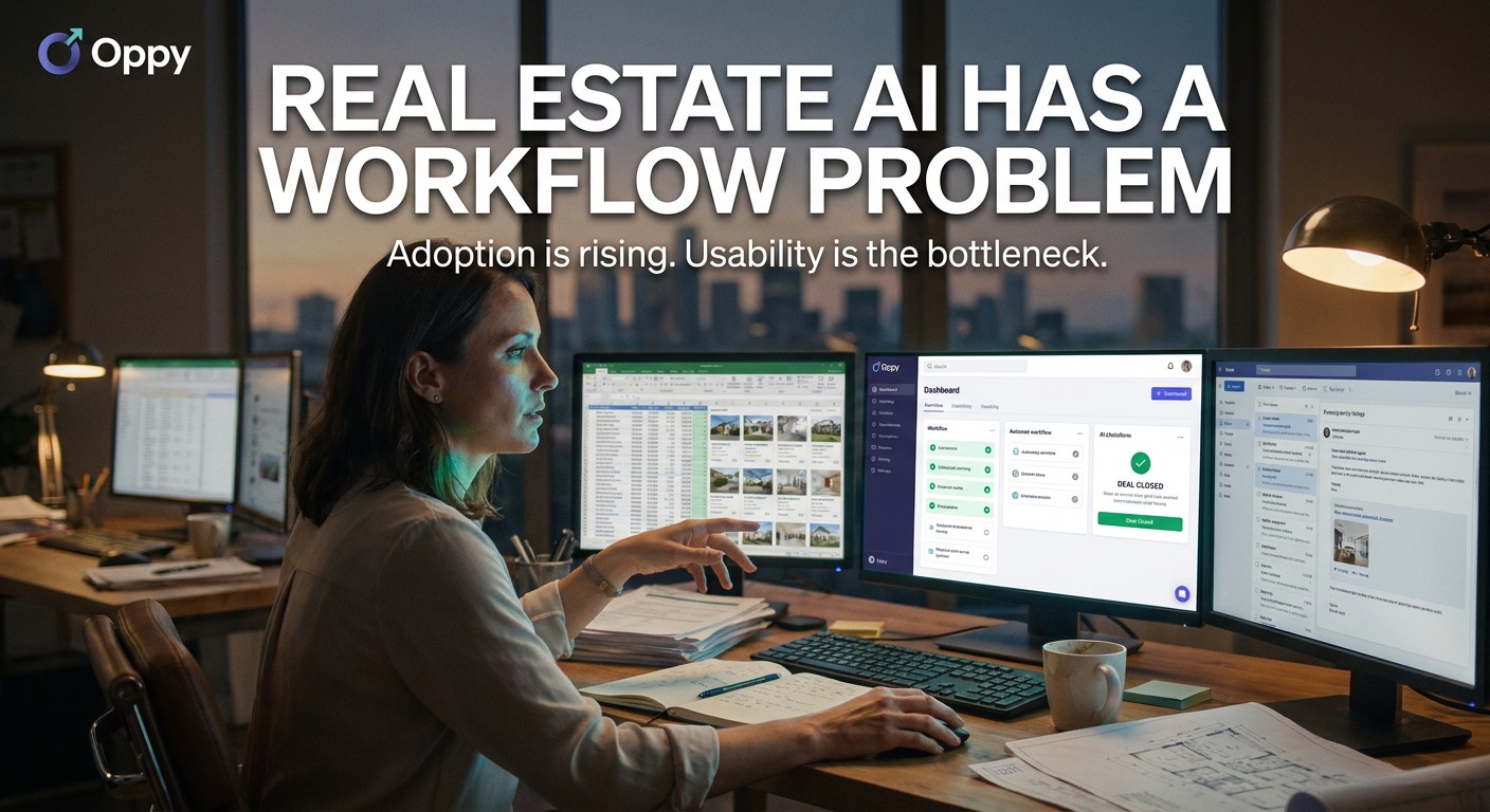 Real Estate AI Adoption Is Rising. Workflow Design Is the Real Bottleneck.