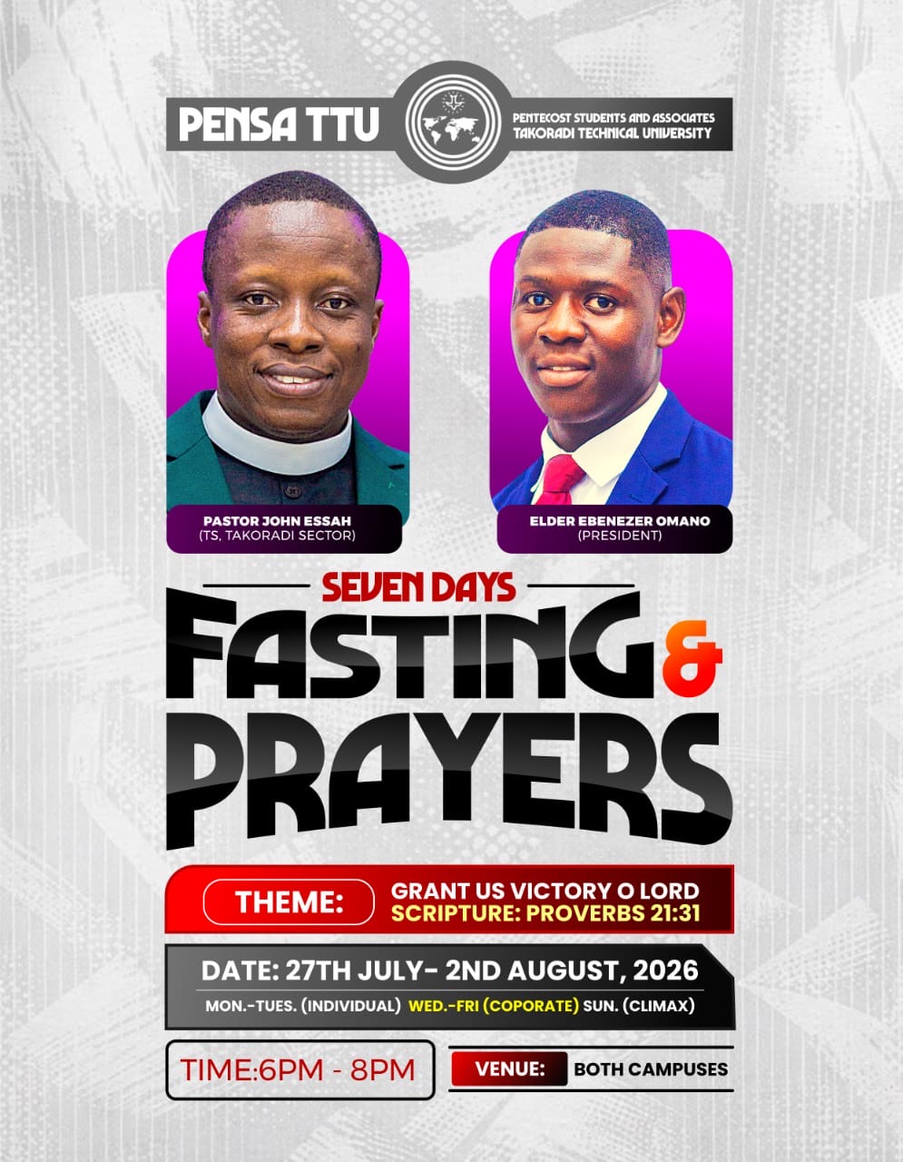 Seven days Fasting and Prayer 