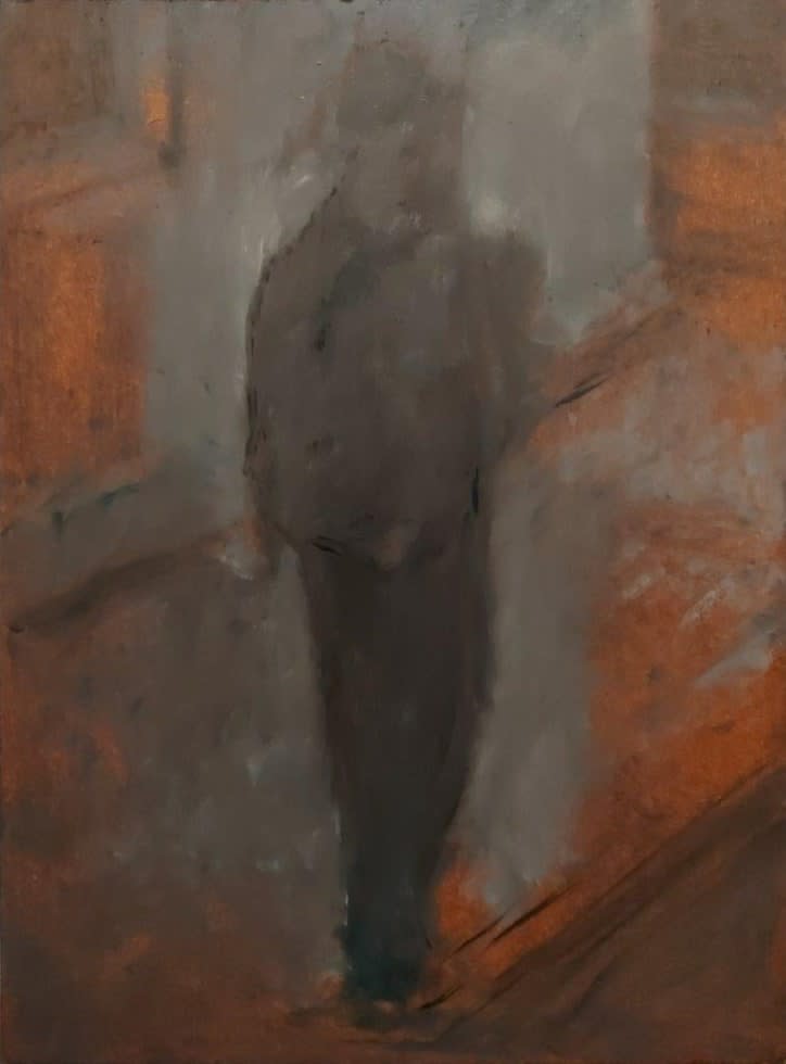 Untitled (Figure standing on street corner)