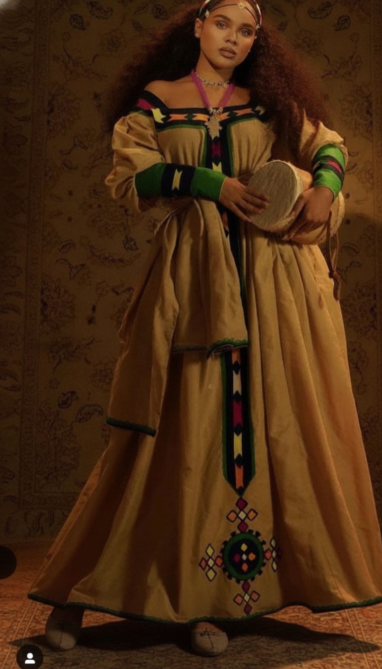 Yeshi Habesha dress Ethiopian traditional Habesha Dress – YeshiCloth (image 3)