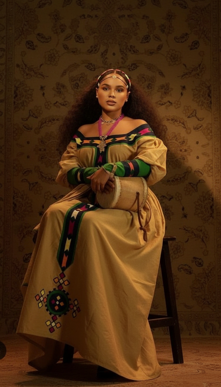 Yeshi Habesha dress Ethiopian traditional Habesha Dress – YeshiCloth (image 2)