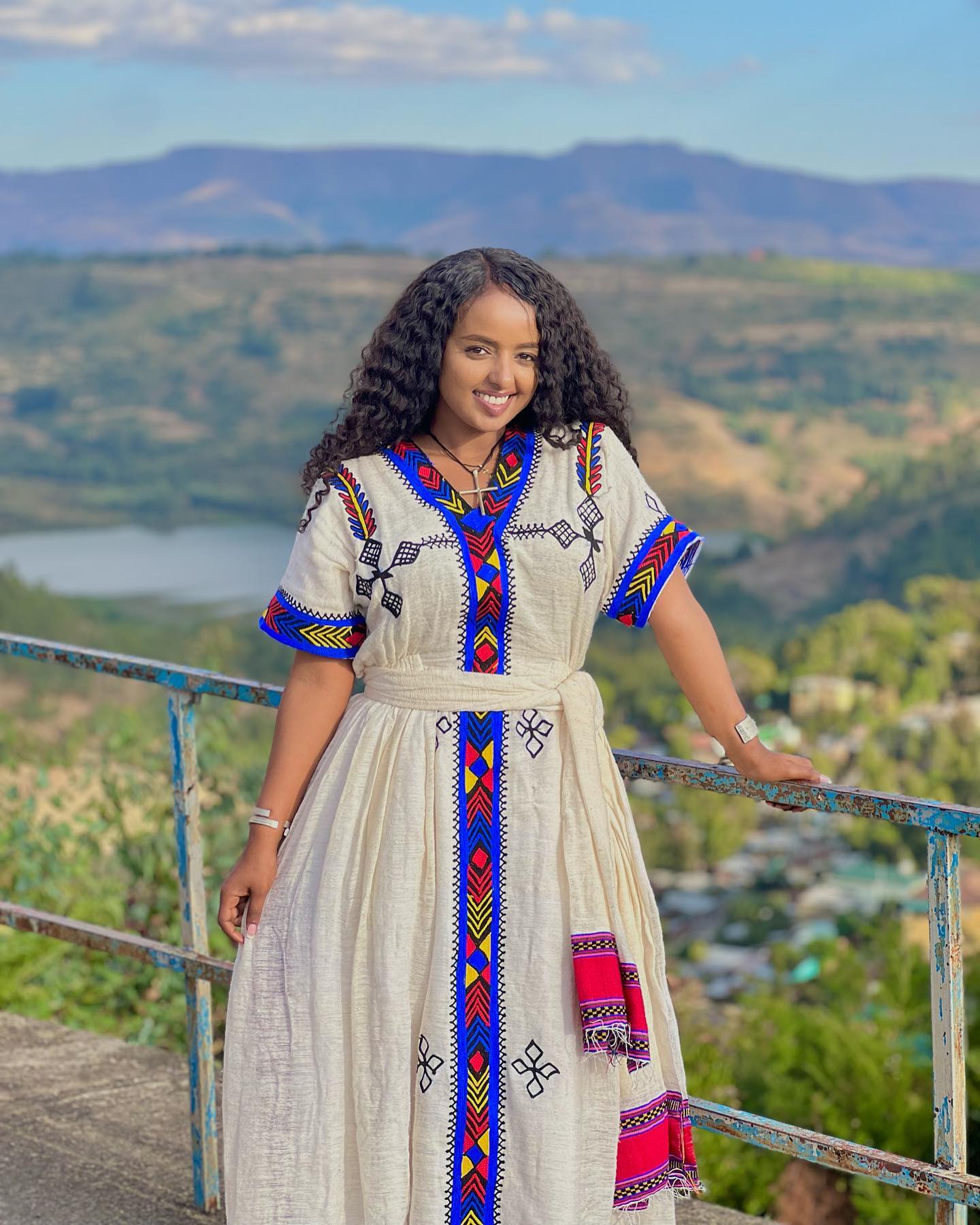 Addisalem getaneh Habesha dress Ethiopian traditional Habesha Dress – YeshiCloth (image 4)