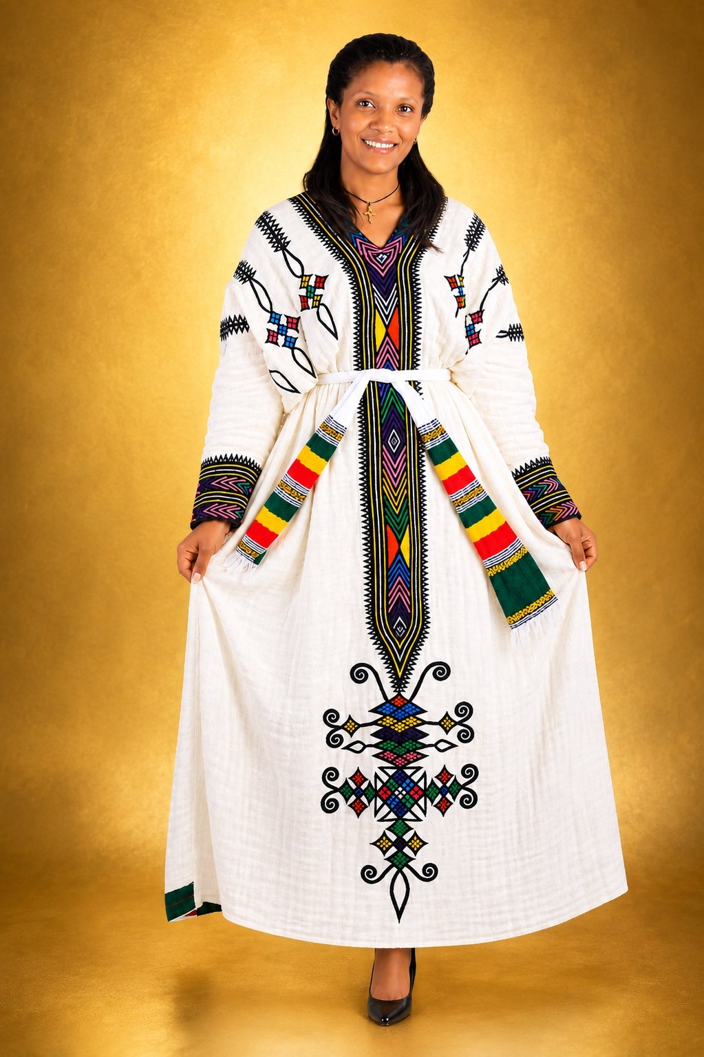 Gondar gna Kemis Ethiopian traditional Habesha clothing – YeshiCloth (image 3)