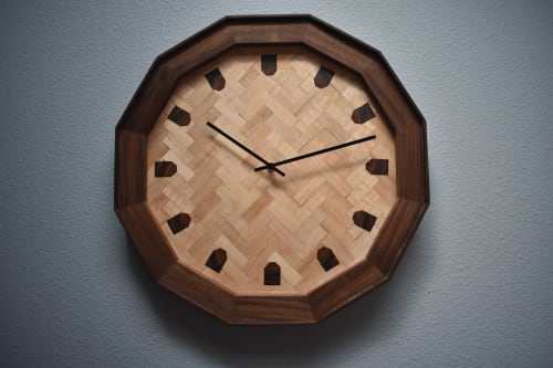 Herringbone Wall Clock