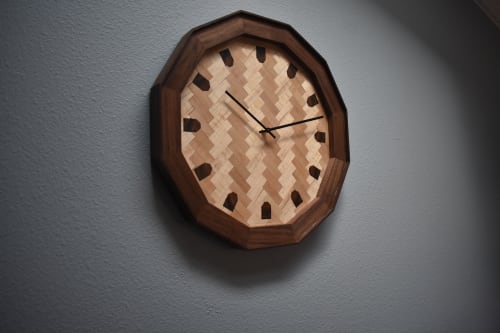 Herringbone Wall Clock